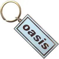 Oasis Logo Sky Blue Schlüsselanhänger, Bleu