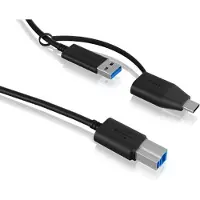 Icy Box USB Adapter IcyBox USB 3.2 (Gen 1) Type B zu Type A & Type C