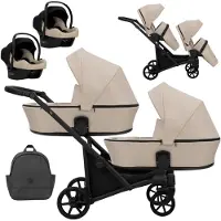 Kunert BRAV DUO 2in1 Poussette double - Flexible et compacte pour deux enfants