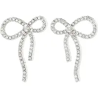 Pilgrim Boucles d'oreilles 'Jolanta' argent / transparent