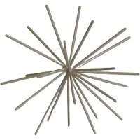 Housevitamin Ornement Feu d'Artifice Métal Beige 25 Cm