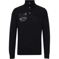 FQ1924 Pull-over 'ERLONG' gris / noir / blanc