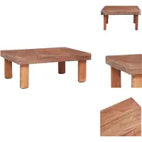 vidaXL Table basse 60x45x23 cm Vieux bois massif - Tables basses