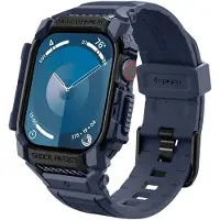 Spigen Coque Rugged Armor Pro pour Apple Watch 10 - 42 mm - Navy Blue