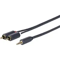 VivoLink PROMJRCA5 câble audio 5 m 3,5mm 2 x RCA Noir