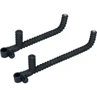 Colmic Eva Double fixation pour siège de pêche, argent, 38 cm