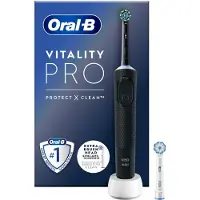 Oral-B Brosse à dents électrique Vitality Pro Black Recharge Extra