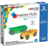 Magna-Tiles Magnet extension - 2 Parties - Voiture - - UneTaille - Jouets Magnétiques