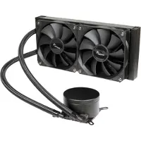 Inter-Tech AIO Refroidissement à eau 240 mm avec pompe à double chambre et plaque thermique en cuivre