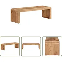 The Living Store Support TV 110x33x33 cm en bois massif d'acacia