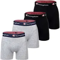 Champion Boxers bleu marine / gris chiné / noir / blanc