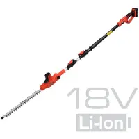YATO Taille-haies télescopique sans fil 18V 1,8-2,8m (1x batterie+chargeur)