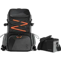 Kf Bêta (Sac à dos photo, 32 l), Housse pour appareil photo, Noir, Gris