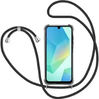 Screen Guard Professional Étui Samsung Galaxy A16 5G Loopster Necklace, Bandoulière pour smartphone, Transparent