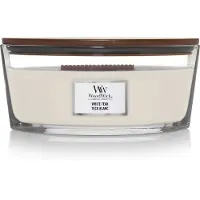 Woodwick White Teak bougie parfumée avec mèche en bois (hearthwick) 453.6 g