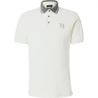 Hackett pour homme. HM563381 Polo Heritage classic fit blanc (XXL), Casuel, Coton, Manche courte