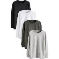 Next T-Shirt gris / olive / noir / blanc