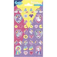 Totum Planche d'autocollants Glitter - Licorne