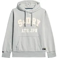 Superdry Sweat-shirt 'Vintage Athletic' crème / gris clair
