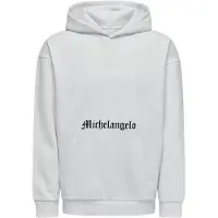 Only & Sons Sweat-shirt 'ONSApoh Life' gris clair / rouge / noir / blanc
