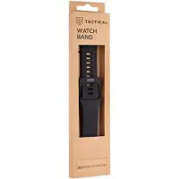Source Montre 42mm / 44mm Silicone Band with Buckle (42 mm, 44 mm, Silicone), Sangles de montre, Noir
