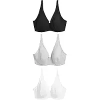 Next Soutien-gorge gris clair / noir / blanc