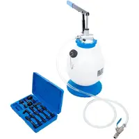 Bgs 9992 Dispositif de remplissage d'huile de transmission avec pompe manuelle, 7 litres, avec 8 adaptateurs