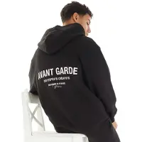 Avant Garde Sweat à capuche zippé hommes - Noir