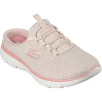 SKECHERS Femmes-Sabot-Clog Mesh Open Back W Memory Faom Coral-Beige, Couleur:beige/boue, EU Taille:38