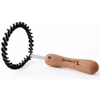 JoeFrex brosse de nettoyage circulaire pour tête de machine à café M en bois
