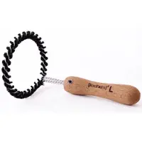 JoeFrex brosse de nettoyage circulaire pour tête de machine à café L bois