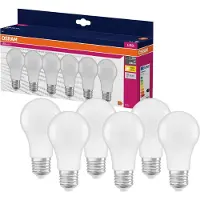 Osram HOMELIGHTING 4058075845640 LED (monochrome) EEC F (A - G) E-27 8 W = 60 W Warm white (Ø x H) 60 mm x 60 mm 6 pc(s)