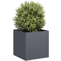vidaXL Jardinière anthracite 40x40x40 cm acier laminé à froid