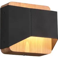 TRIO Applique Arino LED noir mat 12cm