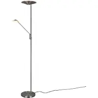 TRIO Lampe de lecture LED en acier inoxydable Brantford