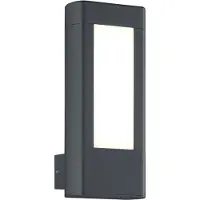 TRIO Applique d'extérieur LED RHINE anthracite et blanc 4,5 W, blanc chaud 450 lm, aluminium, dim. : 25 x 11 x 10,5 cm, IP54,