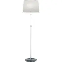 TRIO Lampe Lyon 138cm gris métallisé
