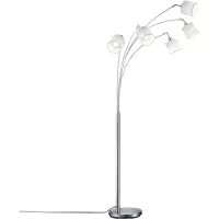 TRIO Lampadaire TOMMY 5 flammes blanc R46330501