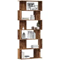 vidaXL Bibliothèque vieux bois 80x24x192 cm bois d'ingénierie