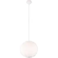 TRIO Lampe suspendue en tissu Furry crème Ø 35cm