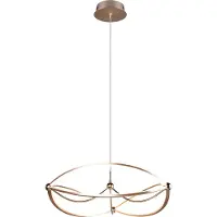 TRIO Lampe LED suspendue CHARIVARI gold 321210108
