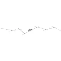 TRIO Plafonnier moderne à LED intégré INDIRA argent 674610707