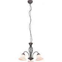 TRIO Lustre RUSTICA 3xE14 40W brun antique