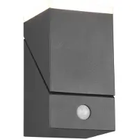 TRIO Applique d'extérieur LED avec détecteur AVON anthracite 7 W, blanc chaud, 800 lm, aluminium, dim. : 16 x 9 x 11 cm, IP54,