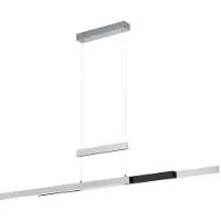 TRIO Lampe suspendue Trajan métal brossé