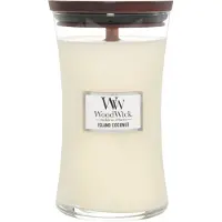 Woodwick Island Coconut bougie parfumée avec mèche en bois 609.5 g