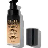 Milani Cosmetic dissimulant + Foundation 2-en-1 parfait + correcteur pour un teint sans faille sous couverture de correcteur oculaire Redness et imperfect