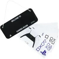 Paladone Playstation Plaque de chambre éclairée 28 Cmx13 Cm Transparent Transparent One Size