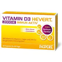Hevert Arzneimittel GmbH & Co. KG Vitamine D3 Hevert 2000 IE Immun Aktiv, 60 capsules