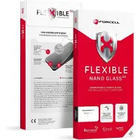 Forcell Verre hybride 5D flexible adapté à l'iPhone 16 Pro Max noir